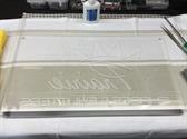 Assembling the two layers using clear nylon M3 screws at the top