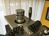 Flexible coupling in place ready for Stepper Motor Mounting