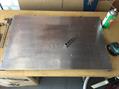 Preparing the plate (it is 16mm thick)