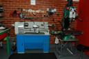 Workshop showing Lathe and Mill