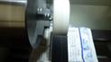 Polishing the edges. I use compound made for polishing Aluminium.