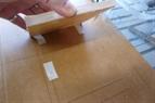 Some tape stays with the Base Board & some on the Work Piece