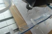 Milling the pockets.